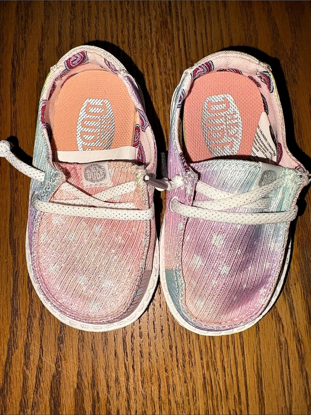 Hey Dude Wendy Toddler Sparkle Star Sparkle Star Sneakers Girls US K5